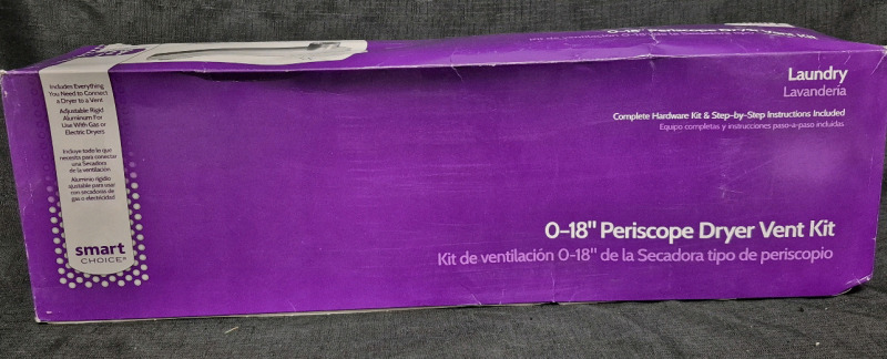 As New Periscope Dryer Vent Kit 0-18"