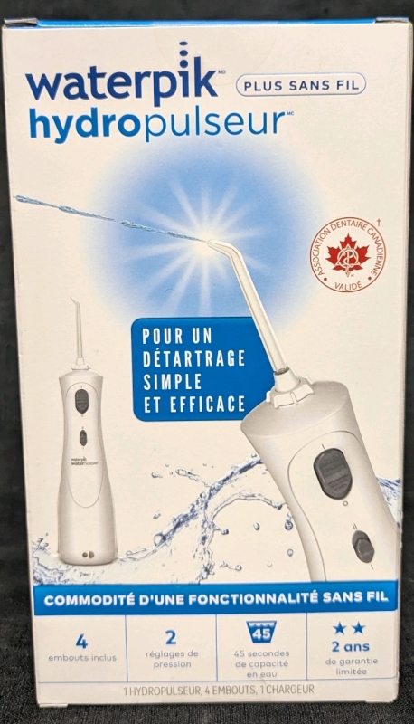 New: WaterPick Water Flosser - Cordless Plus - 4 Tips Included - Retails for Over 80$