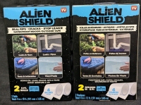2 New: Alien Shield Seals Rips, Cracks, Stops Leaks - Waterproof Indoor/Outdoor Tape - 2 Rolls Per Box 101mm x 3.05m
