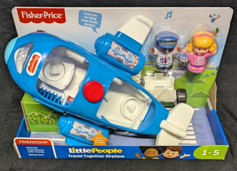 New: Fisher Price Little People Travel Together Airplane