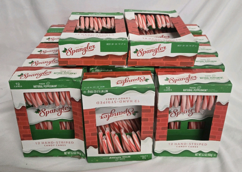 204 New | Sringlers Candy Canes Natural Pepermint Flavoured