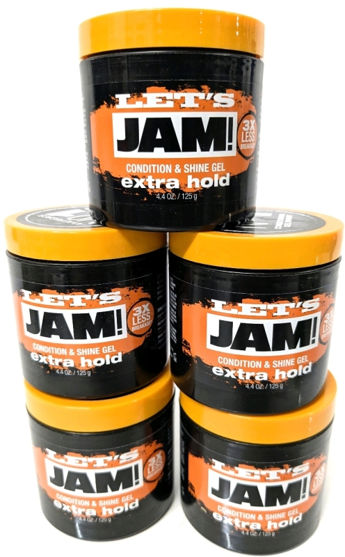 5 New Let's Jam Condition & Shine Gel : Extra Hold - 125 ea