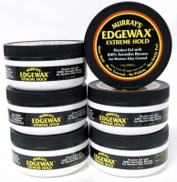 6 New MURRAY'S EdgeWax Extreme Hold with Gel & 100% Australian Beeswax - 120ml ea