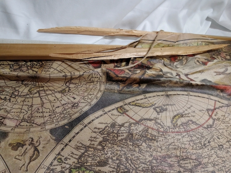 World Maps Canvas Wall Hang | Measures 39x24"