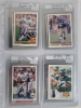 1980 - 1997 NFL Football Trading Card Singles . 1980-90 Topps , 1990-?? UD , 1990-?? Score , 1990-?? Fleer & Some Pro Set . 200+ Trading Cards - 9