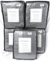 Case of 5 New FULL Size Softan Plush Polar Fleece Sheet Sets | Each Retails $60+, Over $300 Retail Value!