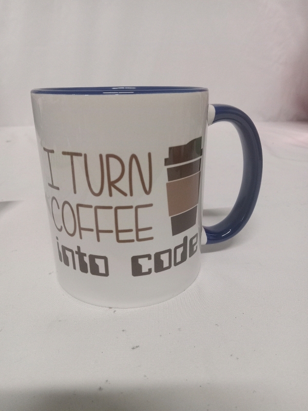 New | "I turn Coffee Into Code" 4" Mug