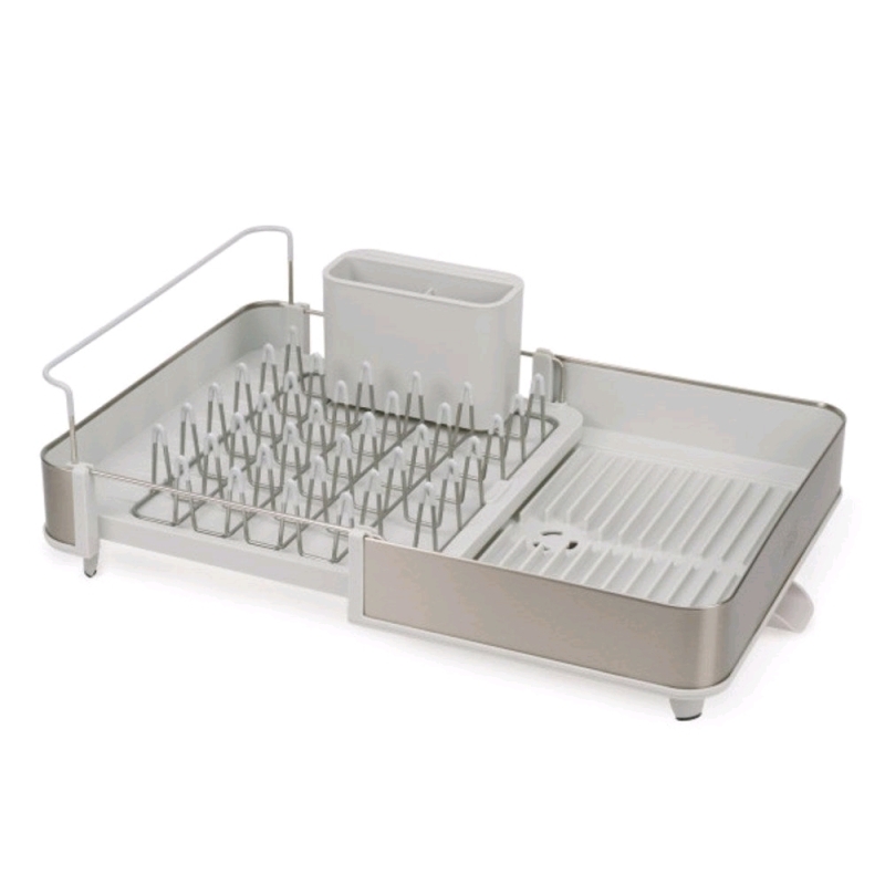 As-New Joseph & Joseph Extend Steel Expandable Dish Rack with Draining Spout 20.7" x 14.3" x 6.3" | Retails Over $60