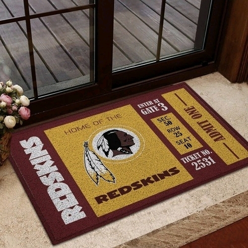 As-New NFL Redskins Ticket Turf Trapper Mat - 18" x 30"