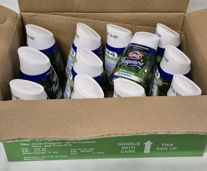 12 New Clorox Fraganza Gel Air Fresheners Fresh Pine Scent 170g Each