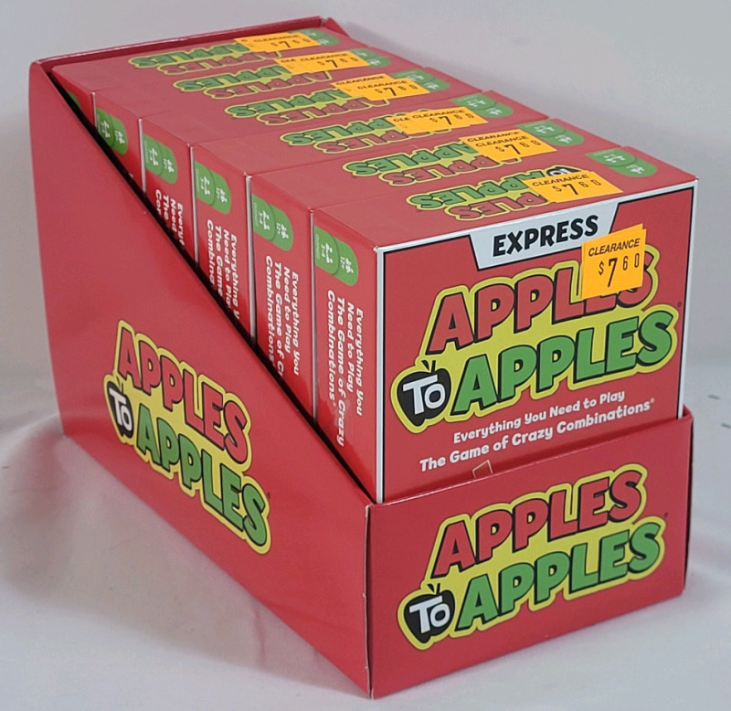 6 New Apples to Apples Family Card Game . 3-4 Players , ages 12+