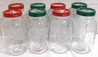 8 New Glass Quartz Jars (32floz)