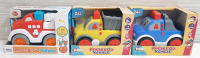 3 New Press and Go Truck Toys