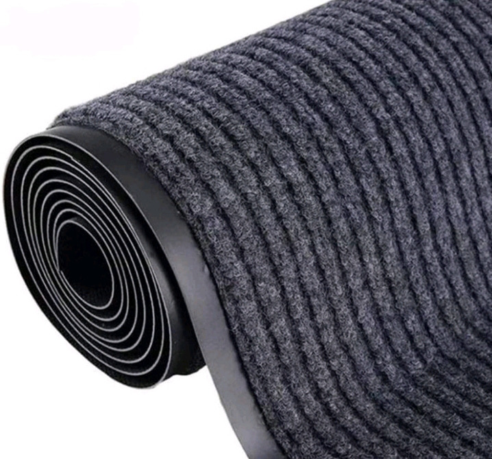 New - 3ft&times;10ft Commercial Runner Rug , Industrial Carpet Runners with Non-Slip PVC Backed Double Stripes Commercial Floor Mat