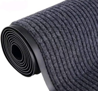 New - 3ft&times;10ft Commercial Runner Rug , Industrial Carpet Runners with Non-Slip PVC Backed Double Stripes Commercial Floor Mat