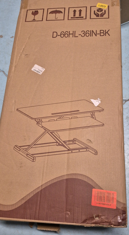 As New Smug 36" Desk Adjustable Ergonomic Sitting Standing Convertible Desk