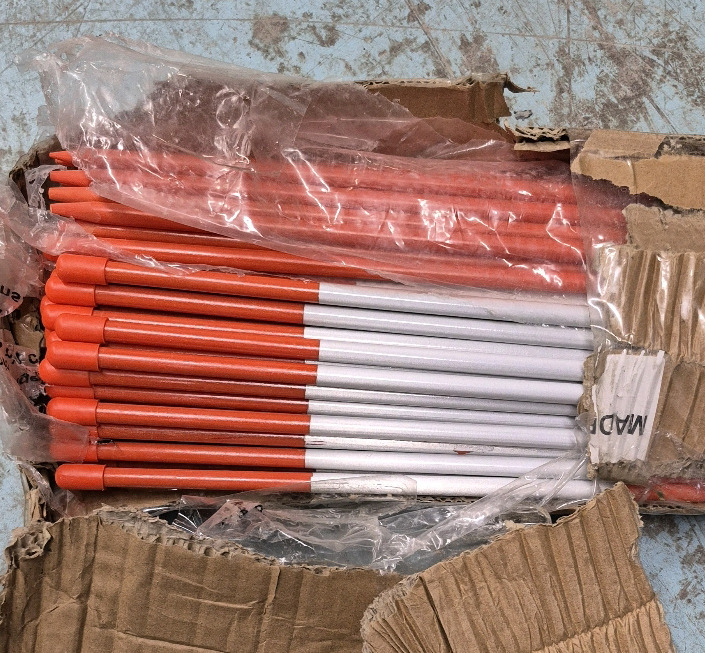 100 AS New Fiberglass Rods 72" long by 5/16"