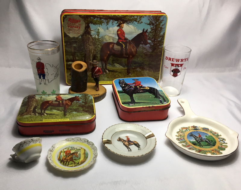 RCMP Collectibles Tins Glasses & More