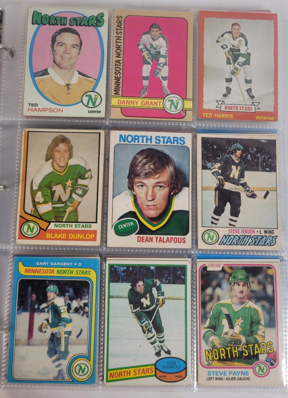 1971 - 2023 Minnesota North Stars / Dallas Stars NHL Hockey Trading Card Singles . 174 Trading Cards