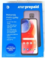 New AT&T Moto G Play 3 + 32GB Flash Grey Android 11 6.5" Smart Phone IMEI 353776483591416 | See Description