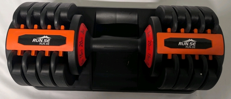New Run.se Adjustable 3kg-20kg Weight Dumbbell.