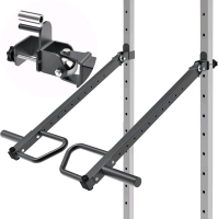 As-New SELEWARE Heavy Duty Adjustable Jammer Arms Lever Arms - 600 lbs Capacity, Fits 2'' x 2'' and 3'' x 3'' Power Racks with 5/8" or 1" Holes, Home Gym Strength Training, Compatible with 2" Olympic Plates | Retails Over $160