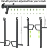 As-New SELEWARE Heavy Duty Adjustable Jammer Arms Lever Arms - 600 lbs Capacity, Fits 2'' x 2'' and 3'' x 3'' Power Racks with 5/8" or 1" Holes, Home Gym Strength Training, Compatible with 2" Olympic Plates | Retails Over $160 - 2