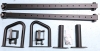 As-New SELEWARE Heavy Duty Adjustable Jammer Arms Lever Arms - 600 lbs Capacity, Fits 2'' x 2'' and 3'' x 3'' Power Racks with 5/8" or 1" Holes, Home Gym Strength Training, Compatible with 2" Olympic Plates | Retails Over $160 - 3