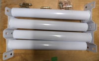 4 Led Light Mounting Poles. Comes with 15/16 Sets of Mounting Hardware. 17" Long.