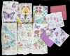 6 New Springtime Dish Towels & 4 New Dish Scrubber Cloths | Towels 14" x 24", Scrubbers 12" x 12" ea