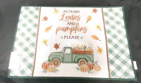 5 New Autumn Themed Tapestry Door Mats (20"x30")