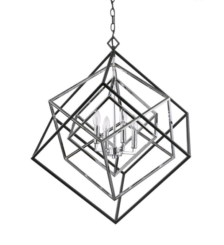 New Euclid 4-Light Chandelier from Taylor Lighting