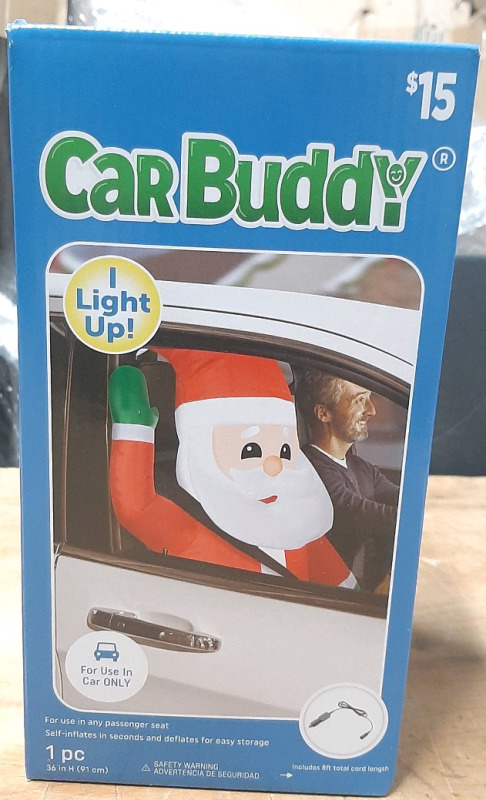 New Santa CarBuddy, Inflates with LED Lights