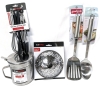 5 New Kitchen Tools : Steamer Basket, 1-Qt Oil Storage Container, 3pc Silicone Utensil Set, Slotted Turner & Basting Spoon