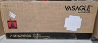 As New VASAGLE Hall Tree with Bench and Shoe Storage, Entryway Coat Rack with Shoe Bench, 2 Fabric Drawers, 10 Hooks, 11.8 x 31.7 x 71.5 Inches, Stone Gray and Ink Black HSR429B04 Retails $153