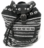 3 New Bags: 2x Striking Woven Mini Backpacks + Black & White Tapestry-Style Crossbody Purse | Mini Backpacks 10" x 4" x 10" Tall ea - 2