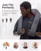 New Naipo Cordless Rechargeable Shiatsu Neck & Shoulder Massager with Carrying Case