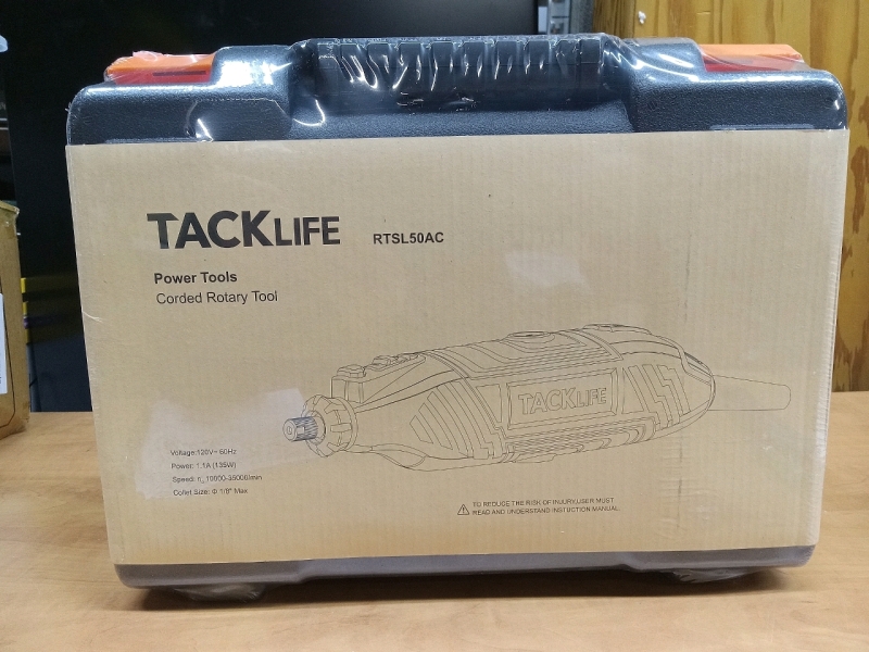 New | Tacklife Power Tools | Cord Rotary Tool Kit | Box Measures 13&times;10"