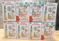8 New Play Sort & Stack Blocks Sets