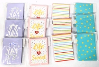 12 New Packs of Colorful Blank Cards & Envelopes - 8 Cards & Envelopes per Pack