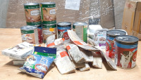 Lot of Various Pet Foods, Cans, Bones, Wet Food