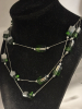 3 Spectacular Green Necklaces / Art Glass Wrap Bracelet/ One Toggle Swarovski Elements - 2