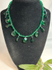3 Spectacular Green Necklaces / Art Glass Wrap Bracelet/ One Toggle Swarovski Elements - 4