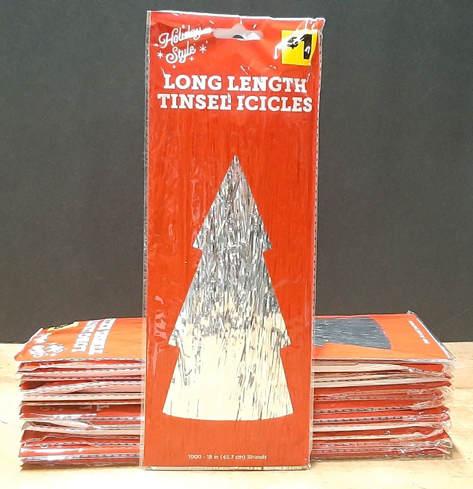 14 Packs of Long Length Tinsel Icicles