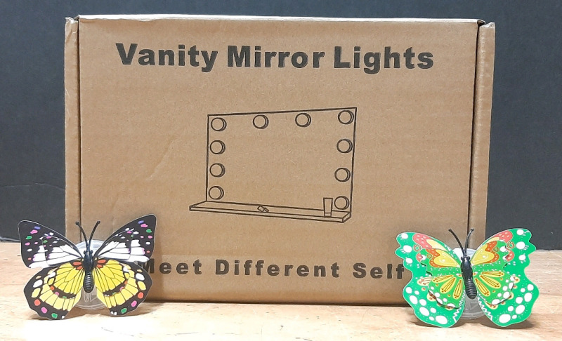 New Vanity Mirror Lights (12 in Total) & 9 Butterfly LED Lights