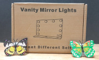 New Vanity Mirror Lights (12 in Total) & 9 Butterfly LED Lights
