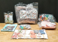 Lot of Baby Hair and Head Accessories, Including Hairties, Hats, Bows, Charms