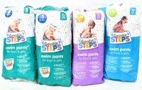 4 New Packs SM-LG Unisex Gentle Steps Swim Pants : 2x Small (16-26lbs), Medium (24-34lbs) & Large (32-40lbs) | 10-12 Swim Pants per Pack