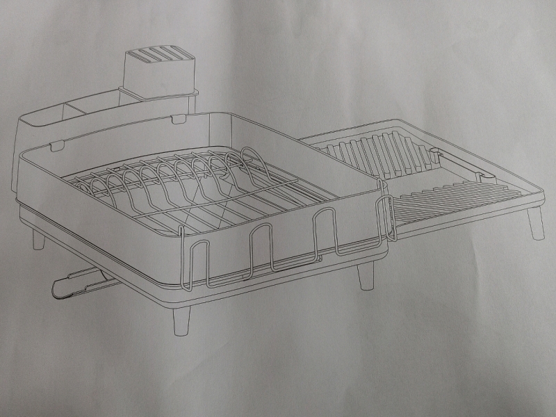 New | Songmics Stainless Steel Dish Rack