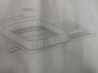 New | Songmics Stainless Steel Dish Rack